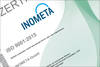 INOMETA Zertifikat 9001 2015 Zertifizierung ISO 9001:2015